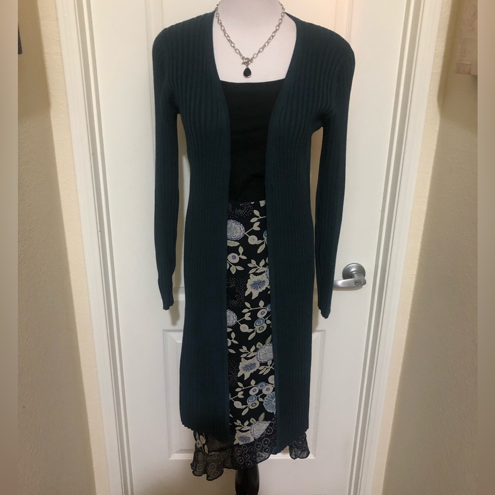 👇🏻$Reduced to lowest price. David Warren New York Long Ribbed Cardigan size S